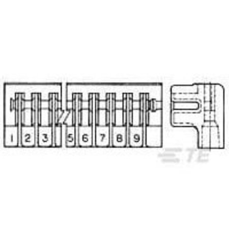 TE CONNECTIVITY DUO TYNE FLG HSG 6 POS. 582371-9